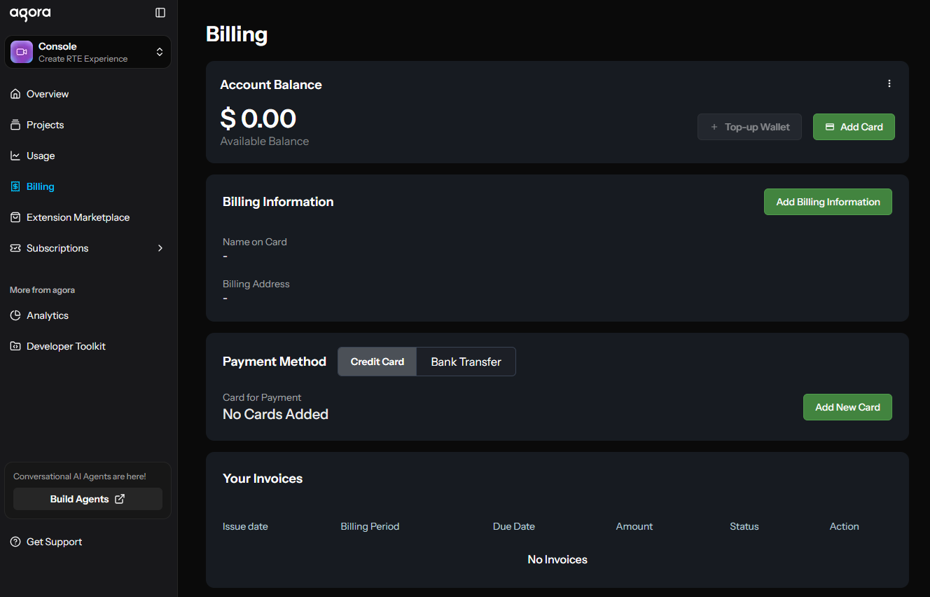 View bills